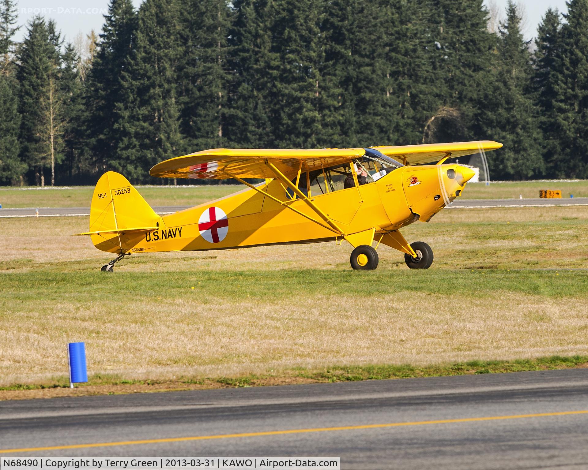 N68490, 1943 Piper J-5C Cub Cruiser C/N 5-1456, N68490 1943 Piper J5C C/N 5-1456