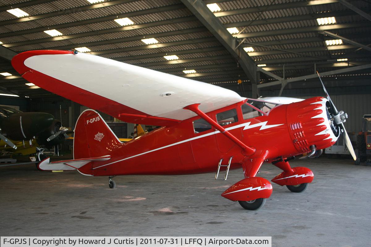 F-GPJS, 1937 Stinson SR-10C Reliant C/N 3-5846, Privately owned.