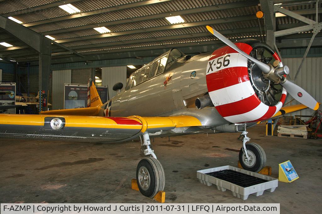 F-AZMP, North American T-6G Texan C/N 168-160, Painted as 493056. Privately owned.