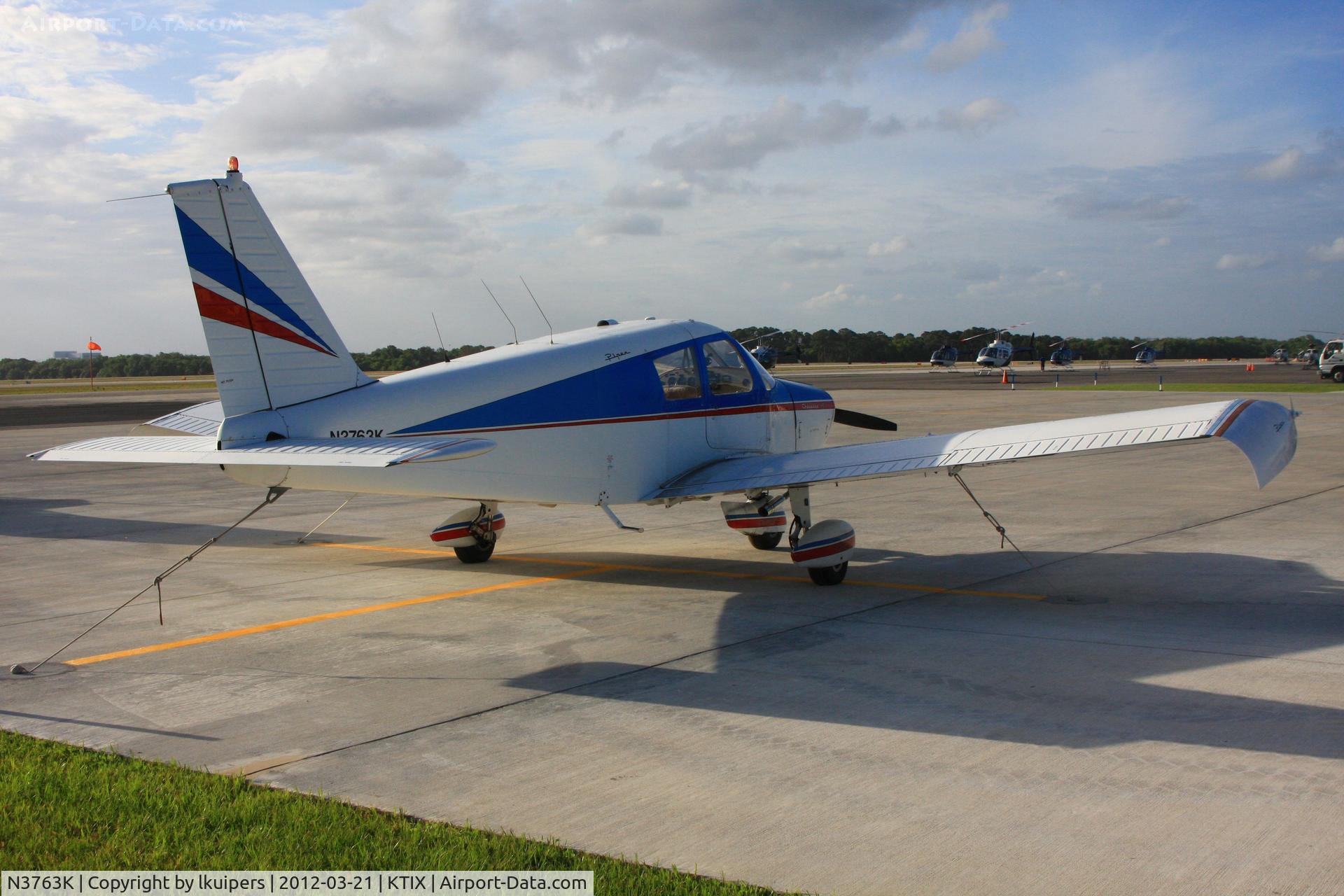 N3763K, 1967 Piper PA-28-140 C/N 28-23722, At Titusville Space Coast Airport