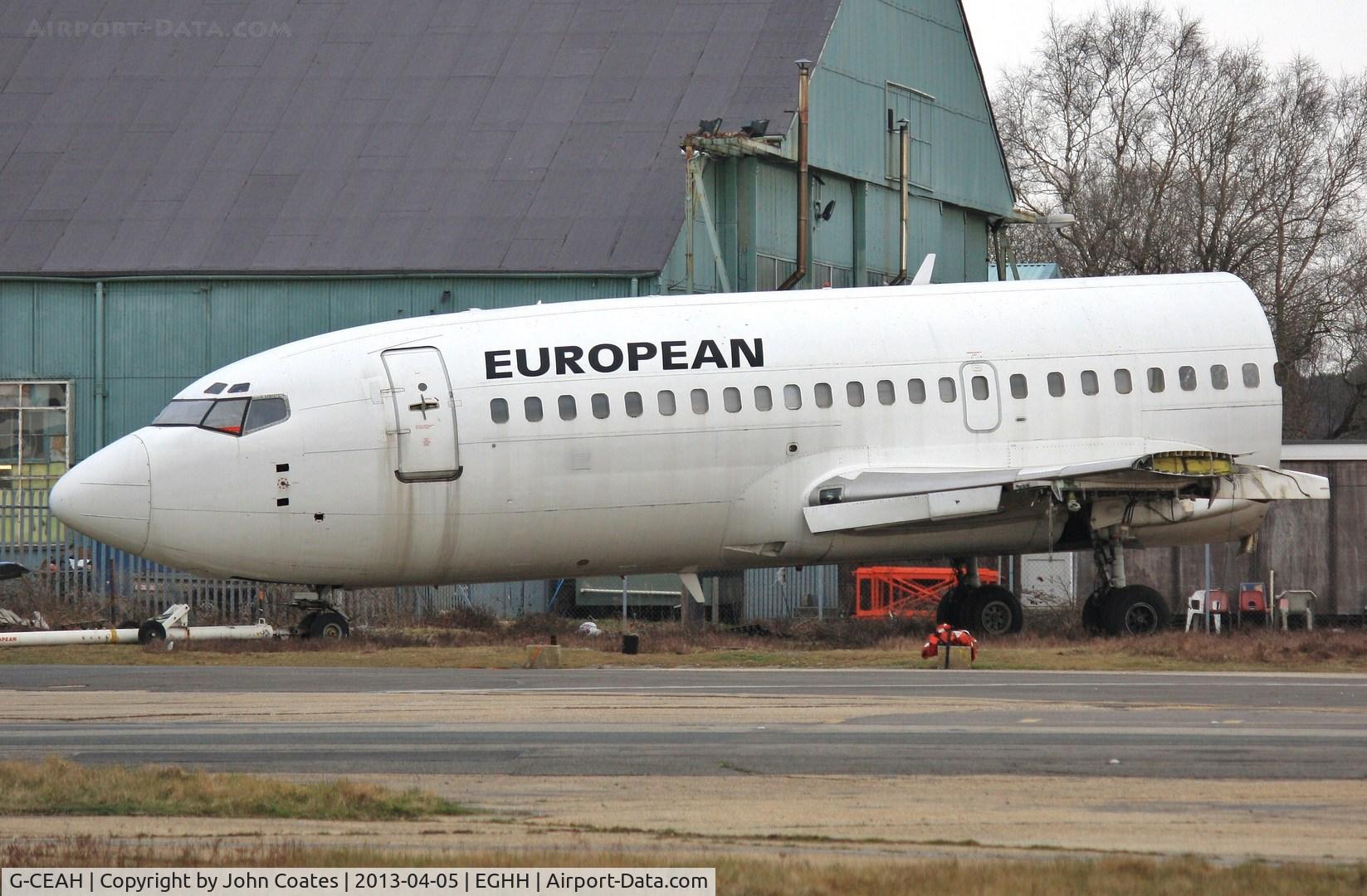 G-CEAH, 1975 Boeing 737-229 C/N 21135, Front fuselage awaiting its future role.