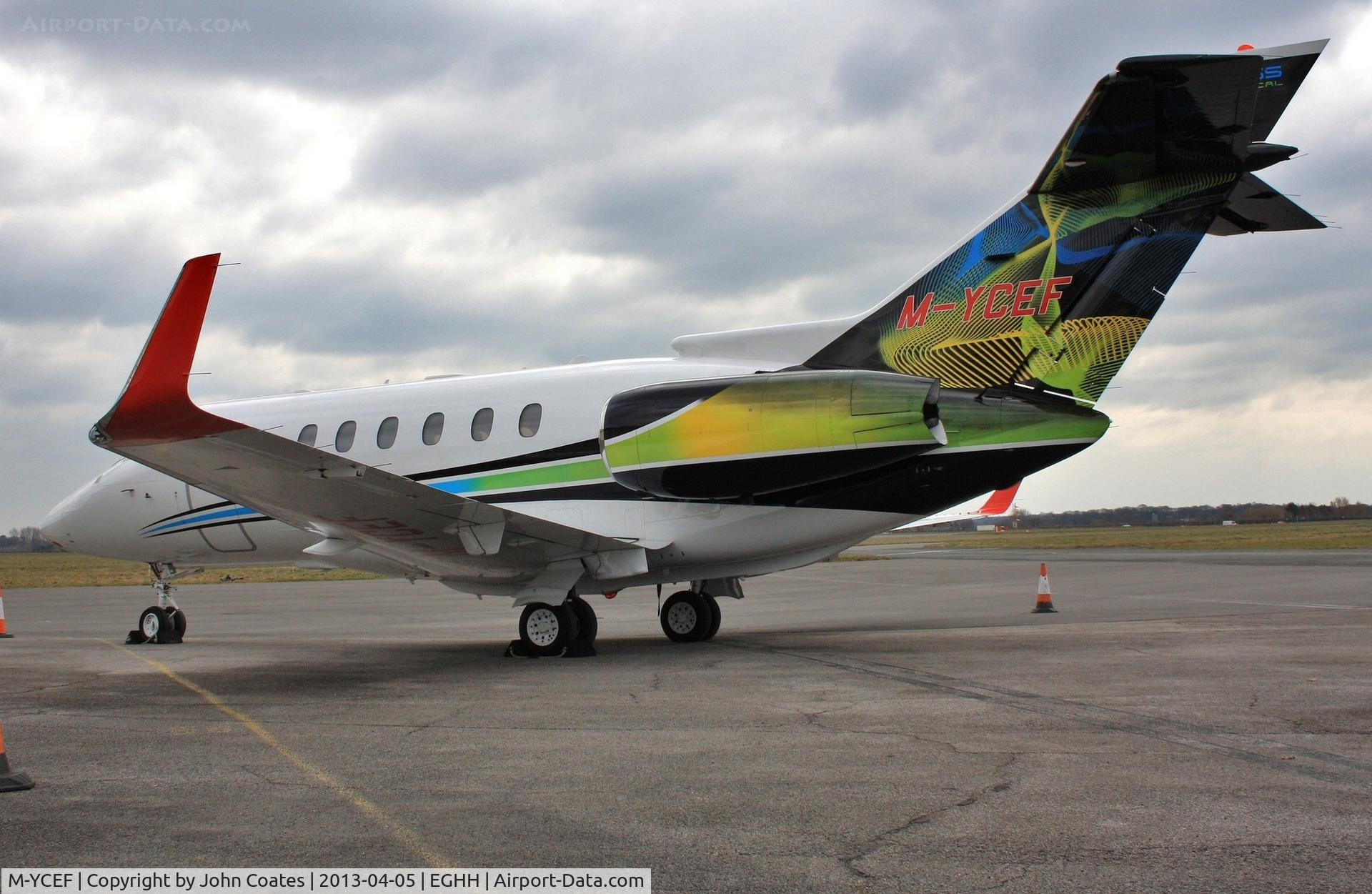 M-YCEF, 2005 Raytheon Hawker 800XPi C/N 258723, Parked at Sigs.