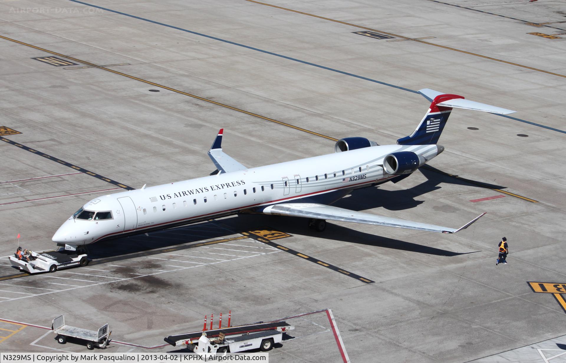 N329MS, 2008 Bombardier CRJ-900ER NG (CL-600-2D24) C/N 15126, CL600-2D24