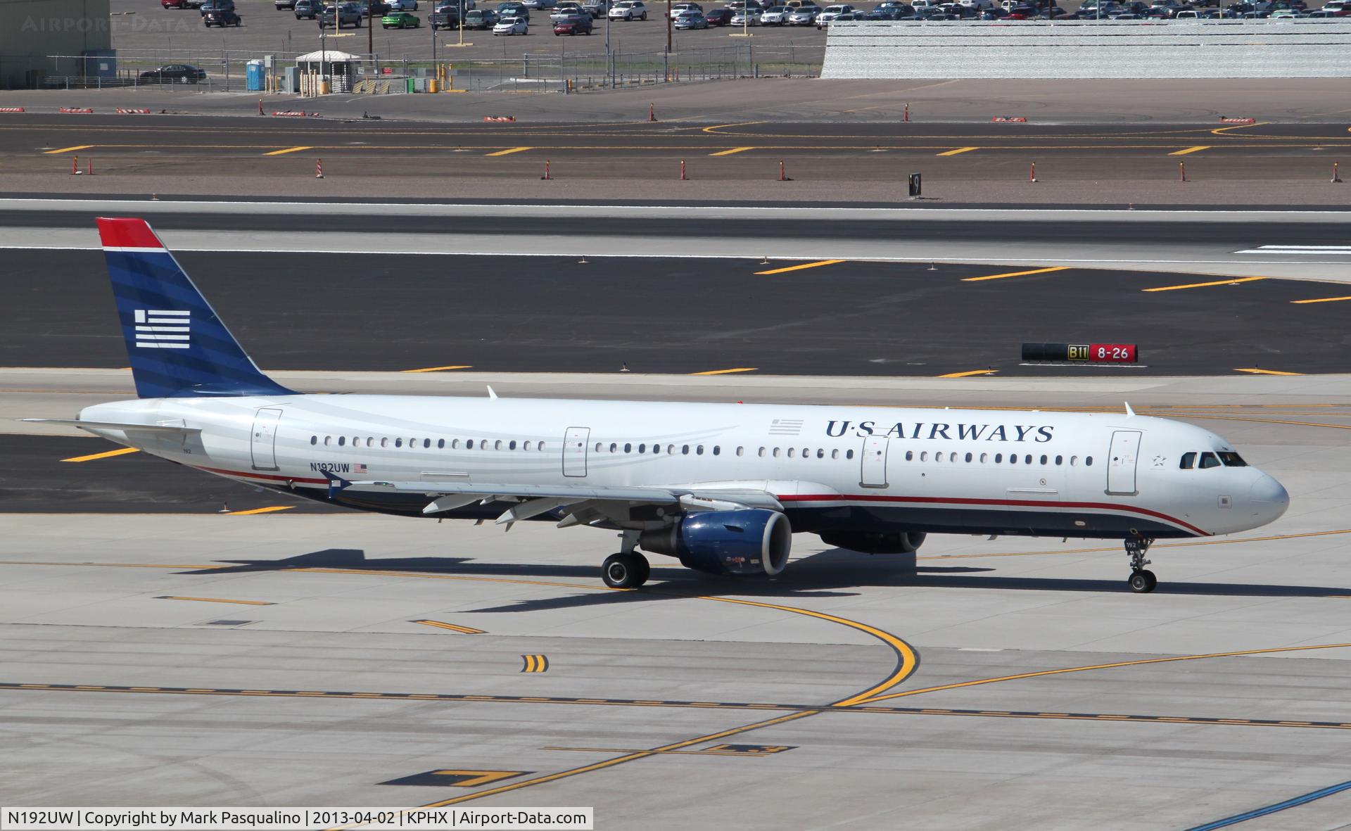 N192UW, 2001 Airbus A321-211 C/N 1496, Airbus A321