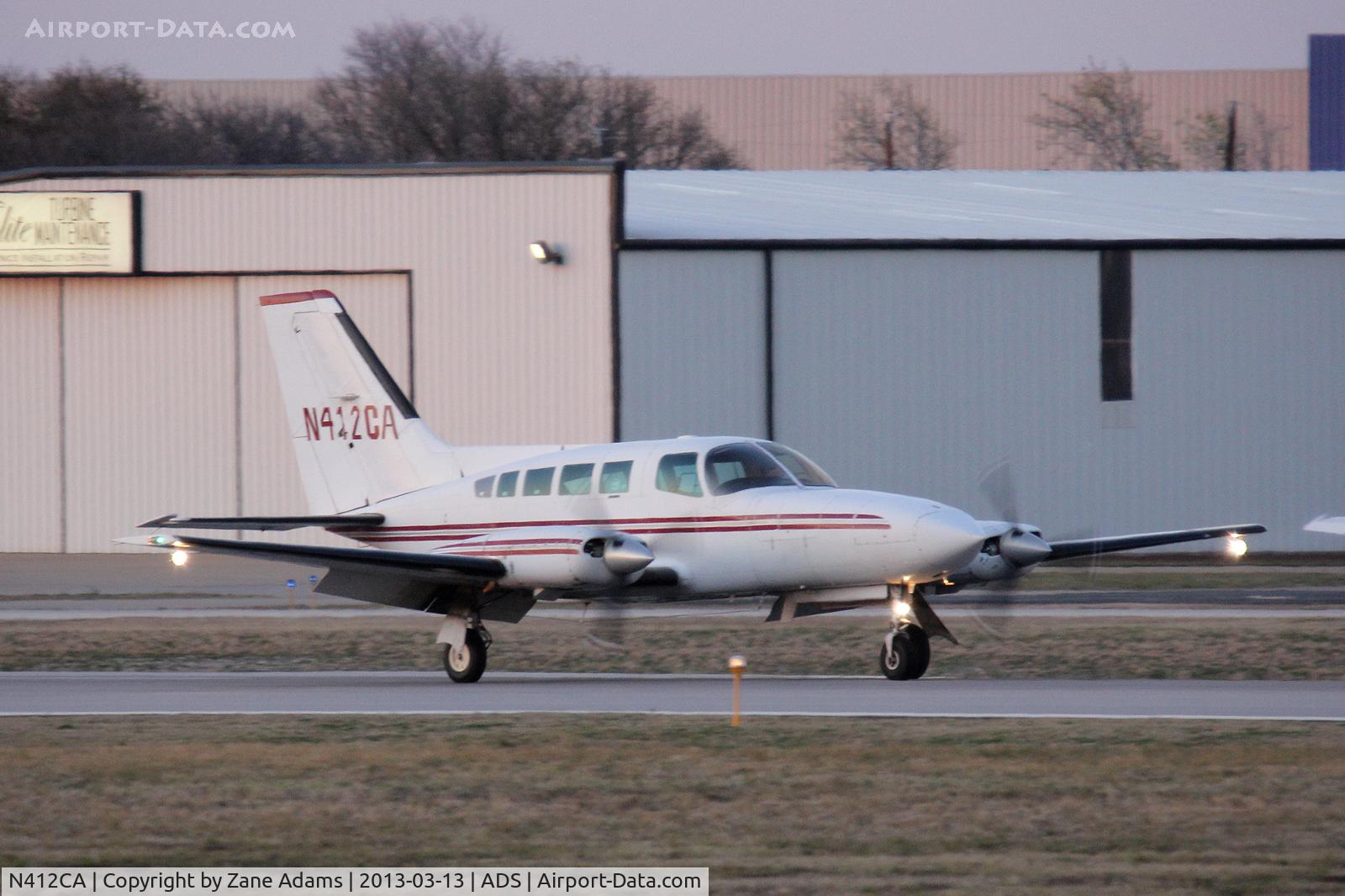 N412CA, Cessna 402C C/N 402C0005, At Addison Airport