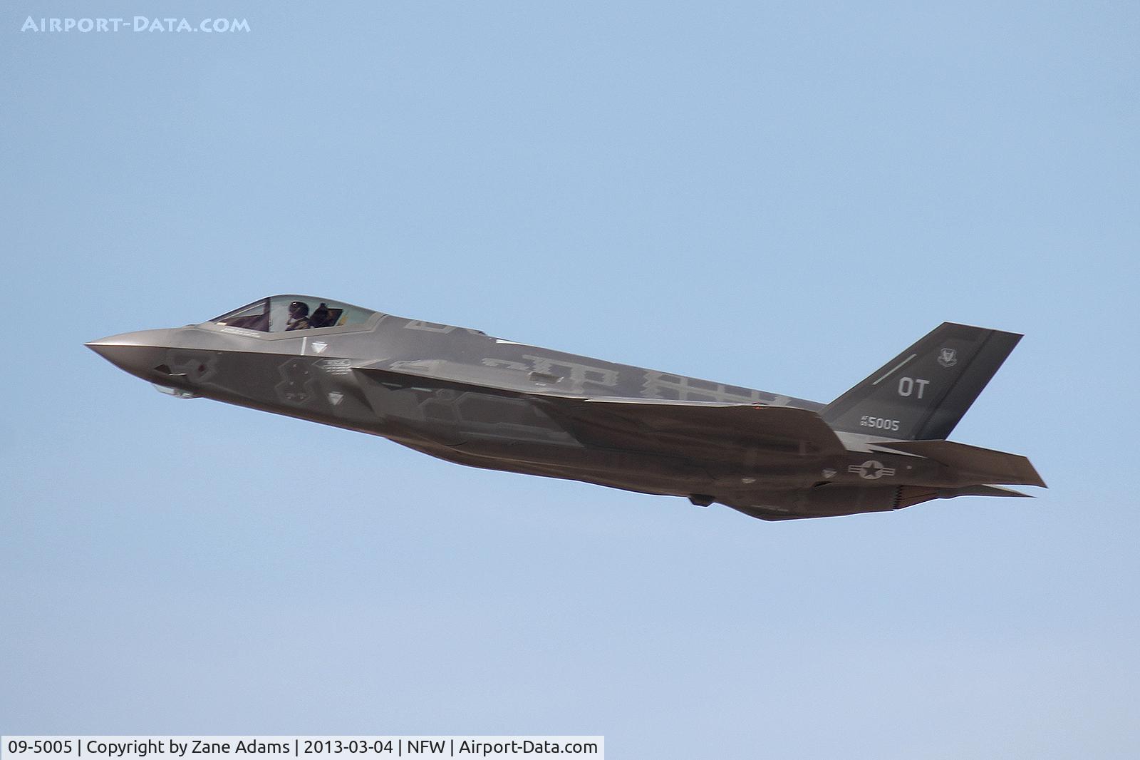 09-5005, 2012 Lockheed Martin F-35A Lightning II C/N AF-18, F-35A departing NAS Fort Worth on it's delivery flight to Edwards AFB