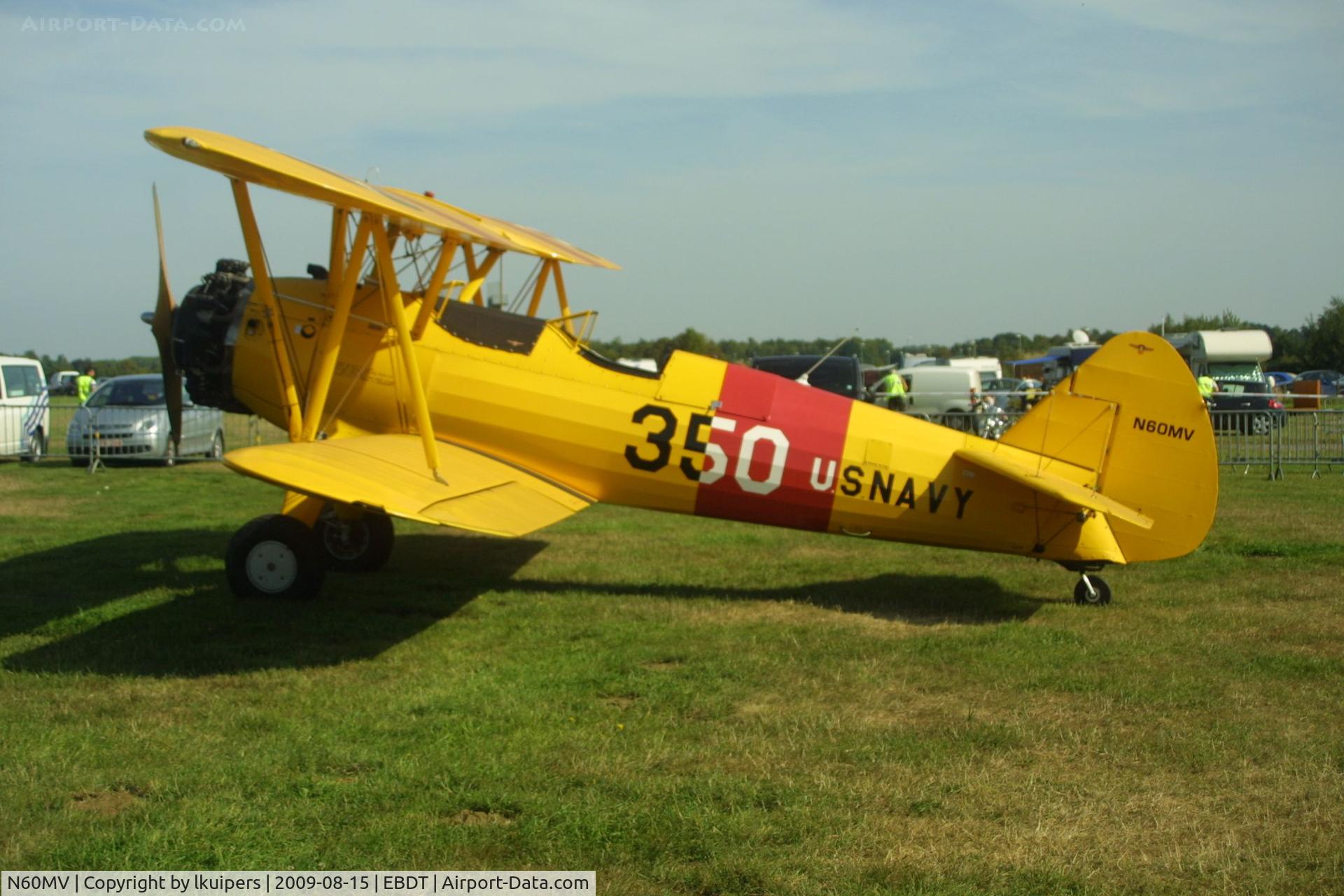 N60MV, 1943 Boeing A75N1(PT17) C/N 75-8360, At the 2009 Old Timer Flyin at Schaffen Diest