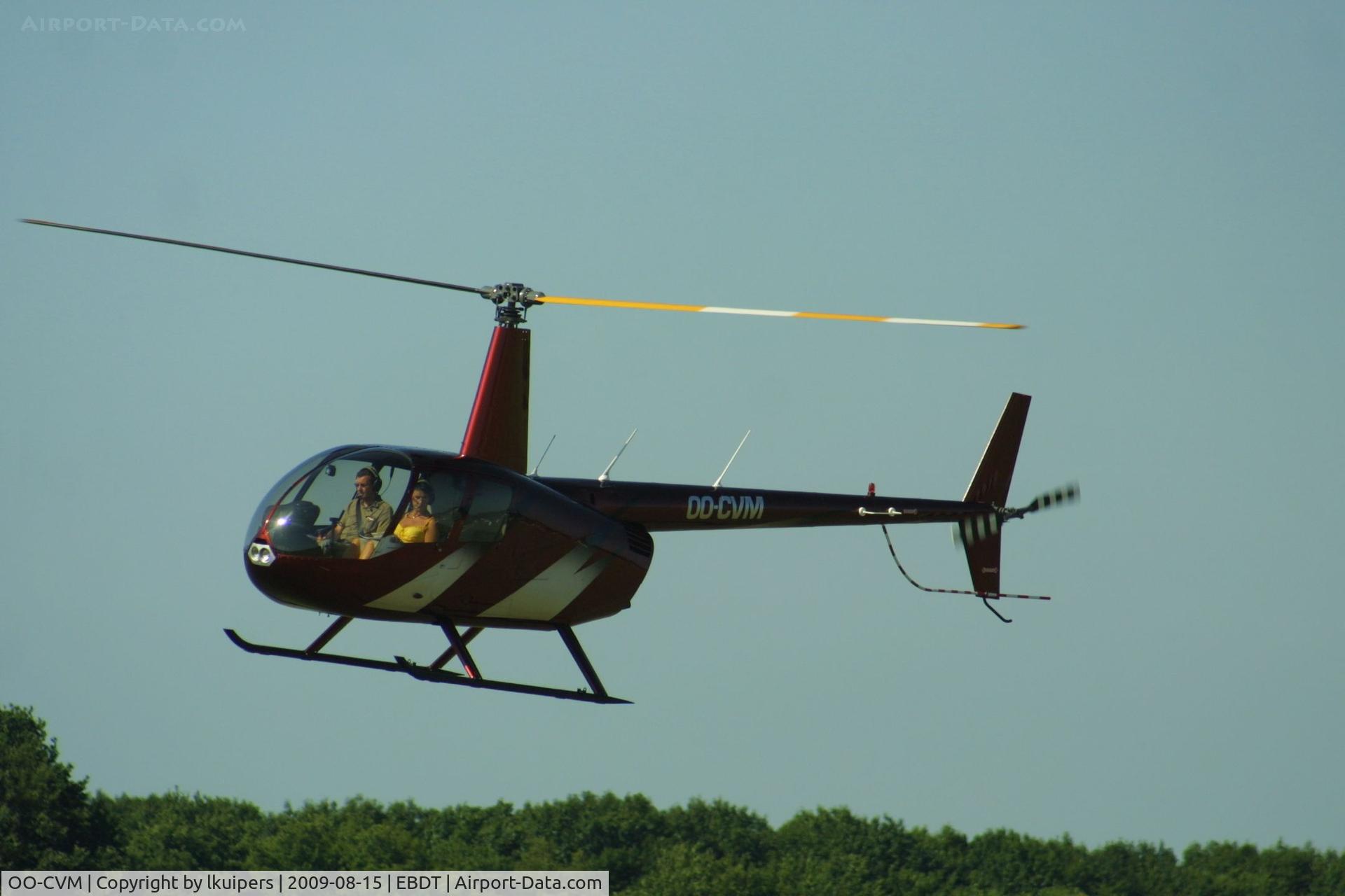 OO-CVM, 2008 Robinson R44 Raven II C/N 12340, At the 2009 Old Timer Fly-in at Schaffen Diest in Belgium
