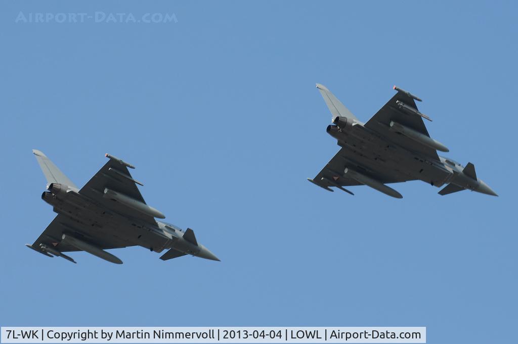 7L-WK, 2005 Eurofighter EF-2000 Typhoon S C/N GS007, together with 7L-WA
