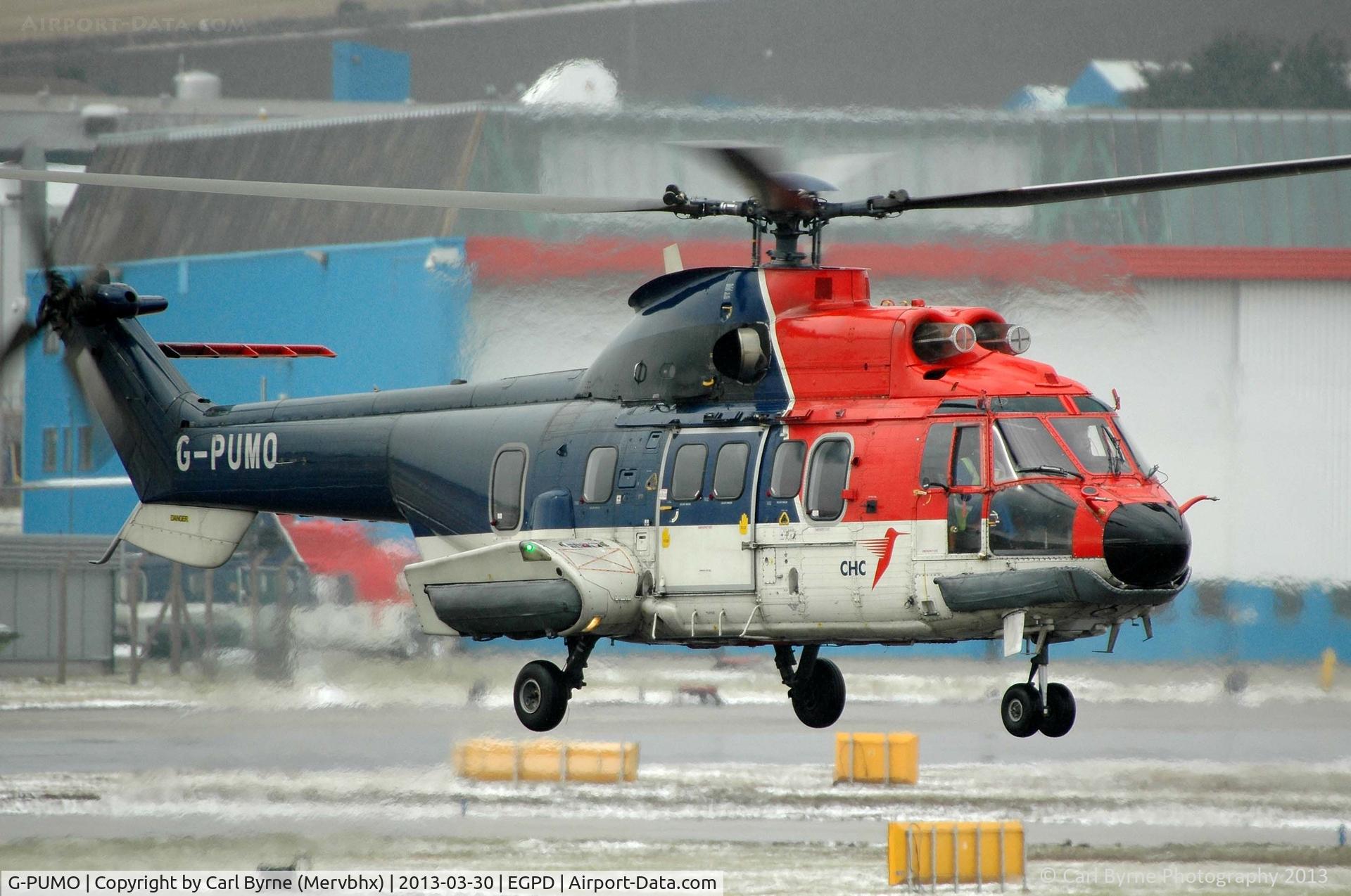 G-PUMO, 1998 Eurocopter AS-332L2 Super Puma Mk2 C/N 2467, Taken from 'The Mound' near Bond Helicopters.