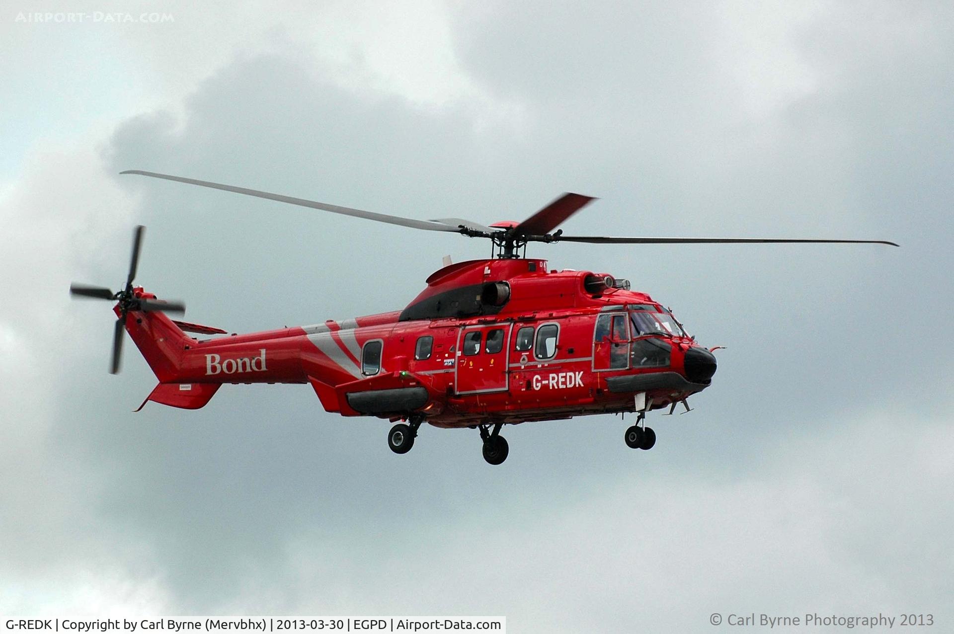 G-REDK, 2004 Eurocopter AS-332L-2 Super Puma C/N 2610, Taken from 'The Mound' near Bond Helicopters.