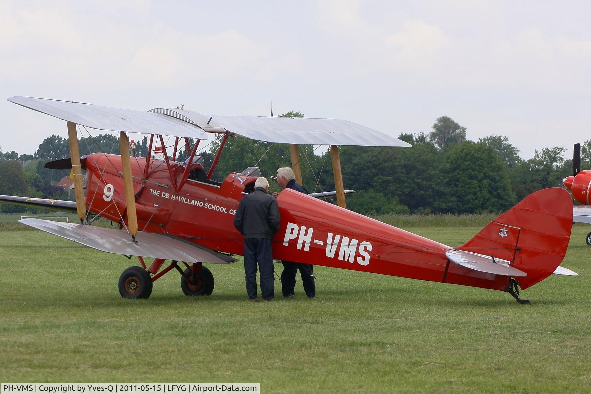 PH-VMS, 1935 De Havilland DH-82A Tiger Moth II C/N 3318, De Havilland DH-82A Tiger Moth, Cambrai-Niergnies Airfield (LFYG)