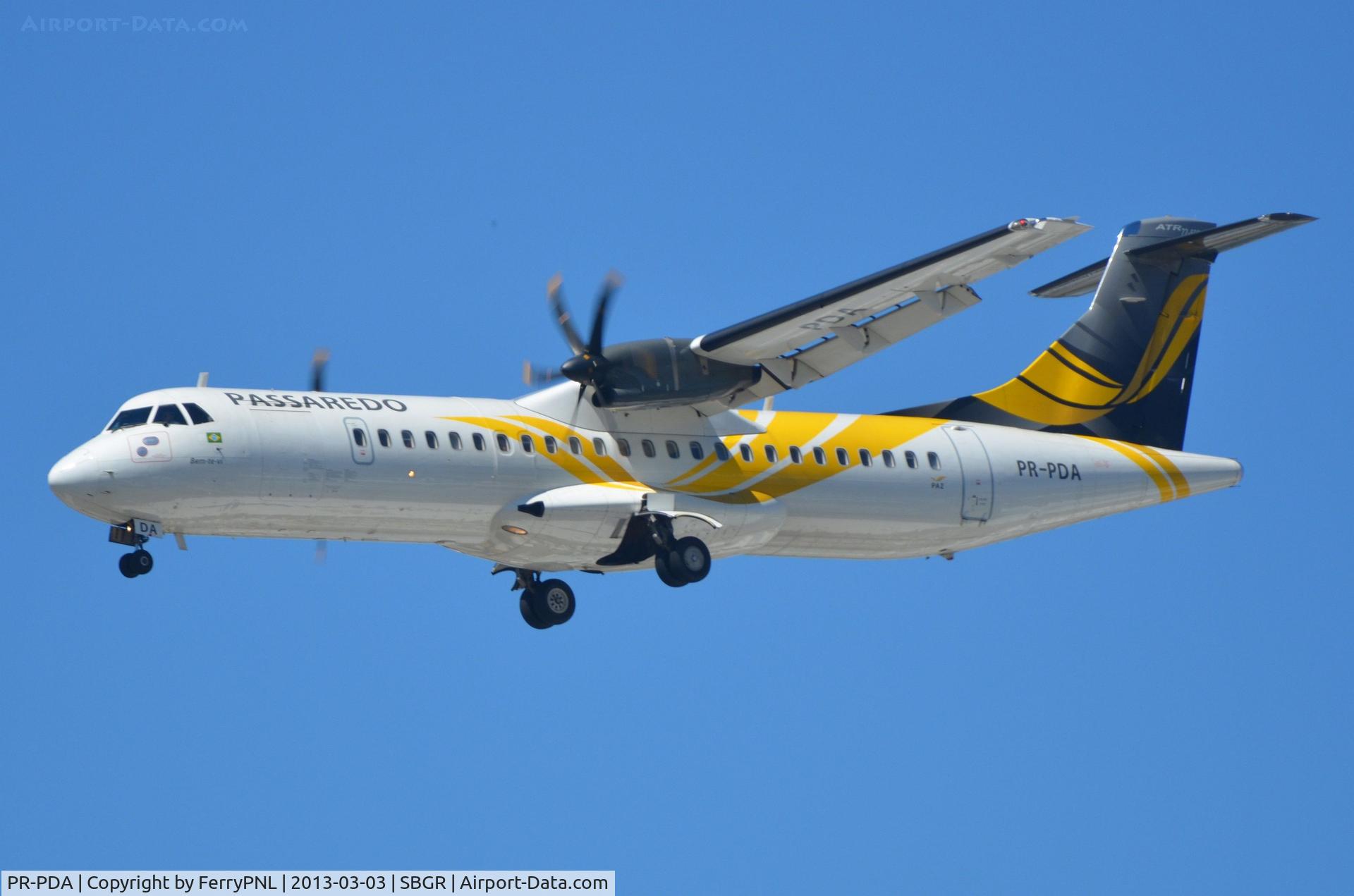 PR-PDA, 2012 ATR 72-600 C/N 1022, Passaredo ATR72 landing