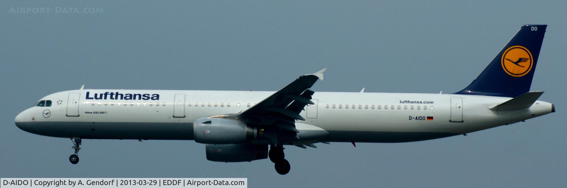 D-AIDO, 2012 Airbus A321-231 C/N 4994, Lufthansa, seen here approaching RWY 25L at Frankfurt Int´l (EDDF)