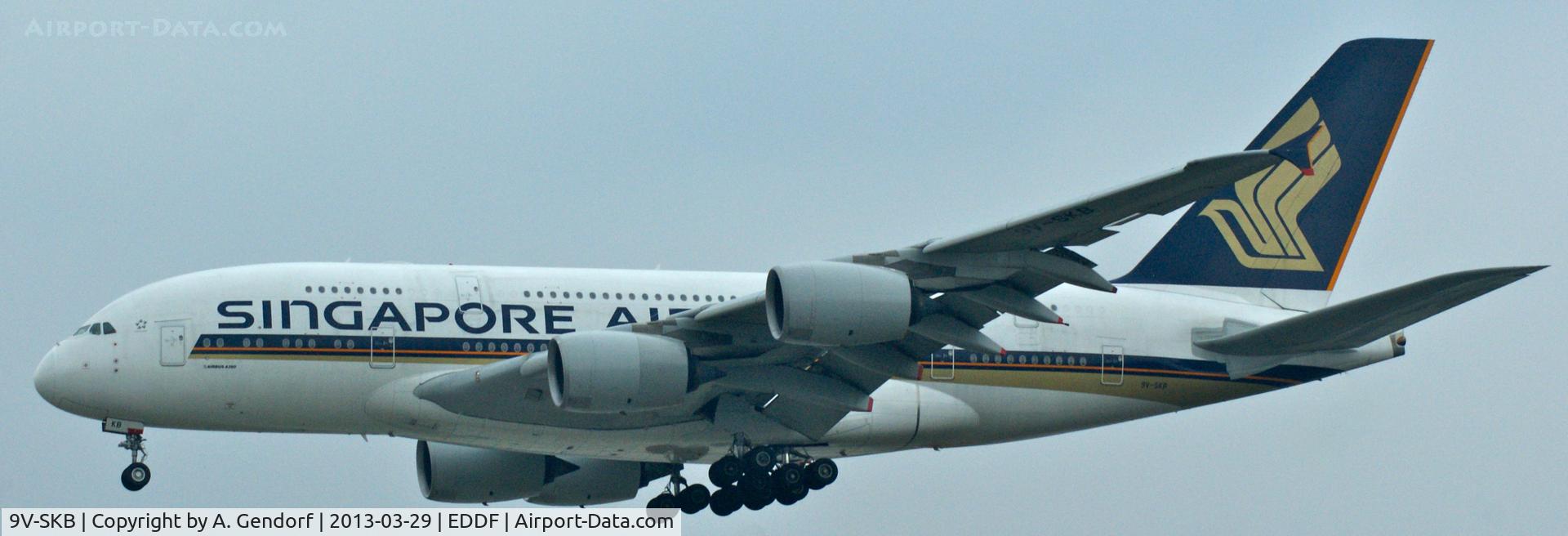 9V-SKB, 2006 Airbus A380-841 C/N 005, Singapore Airlines, seen here approaching Frankfurt Int´l (EDDF)