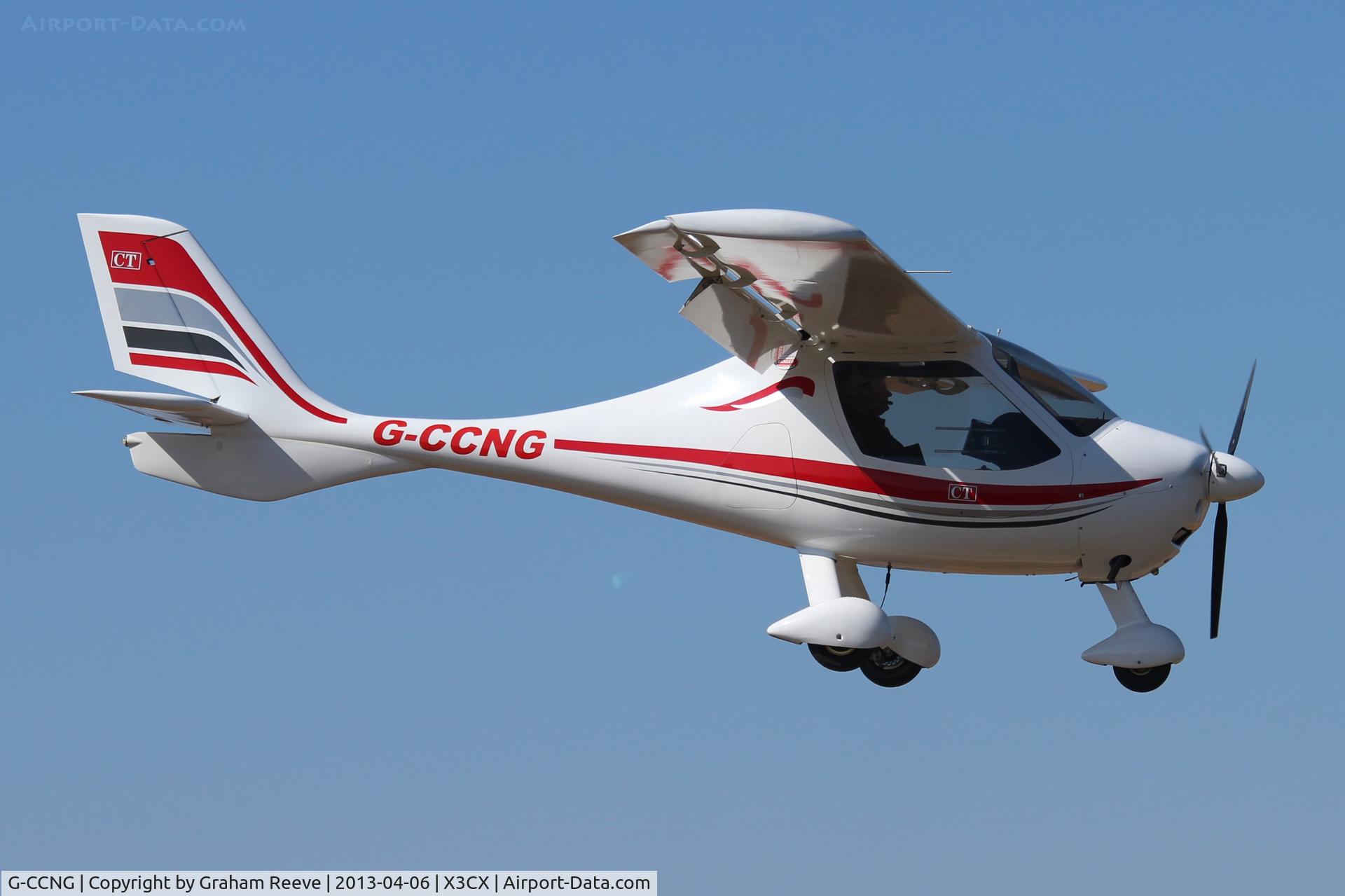 G-CCNG, 2003 Flight Design CT2K C/N 03.06.02.27, On finals to Northrepps.