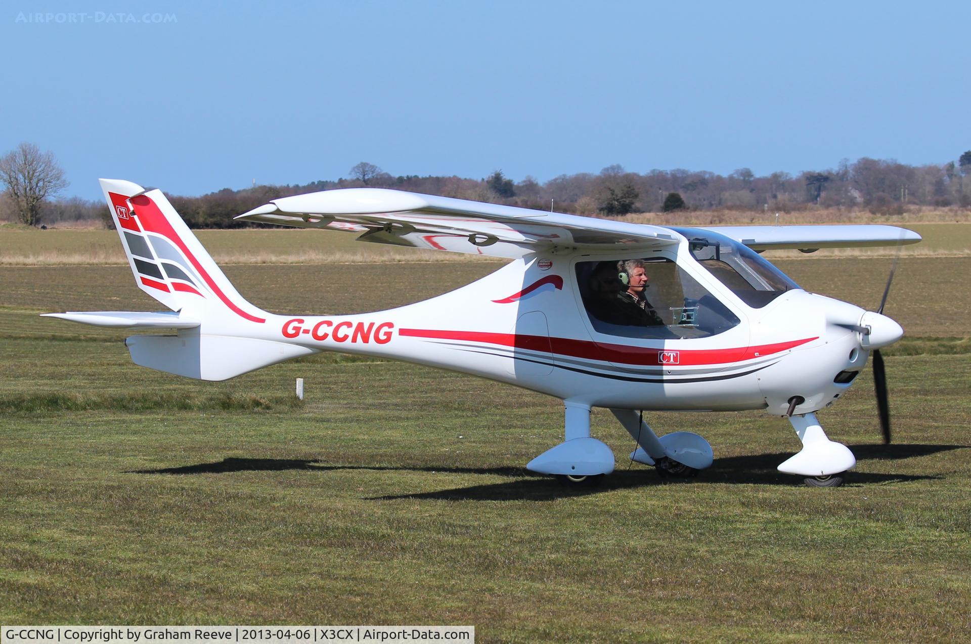G-CCNG, 2003 Flight Design CT2K C/N 03.06.02.27, Just landed at Northrepps.