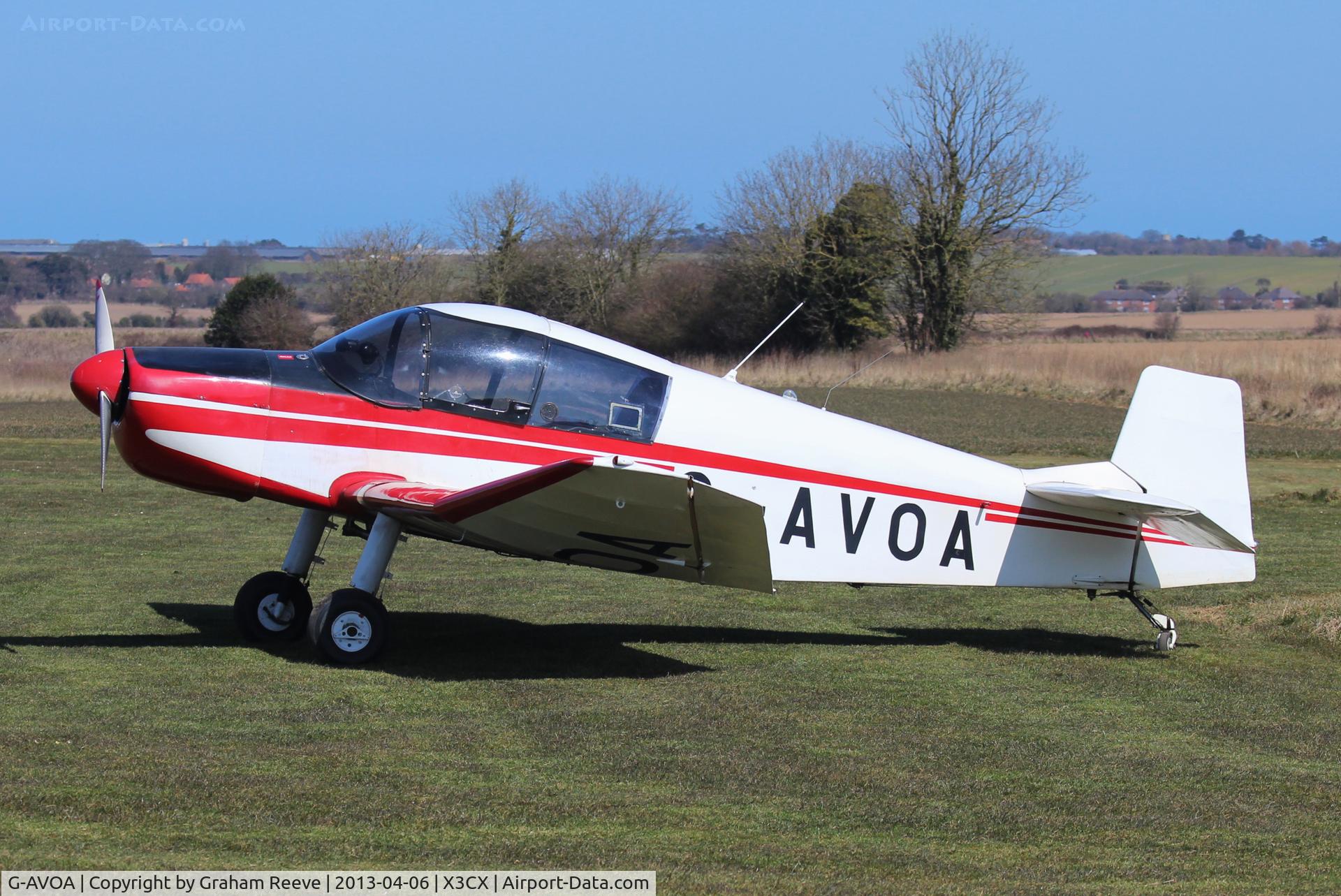 G-AVOA, 1961 SAN Jodel DR-1050 Ambassadeur C/N 195, Parked at Northrepps.