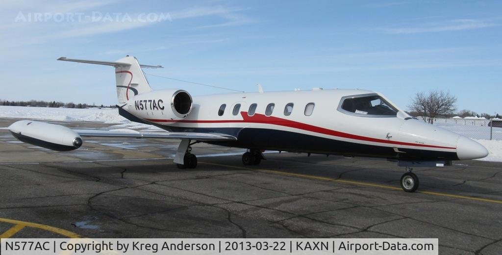 N577AC, 1981 Gates Learjet 35A C/N 35A-448, Gates Learjet 35A at the fuel pump.