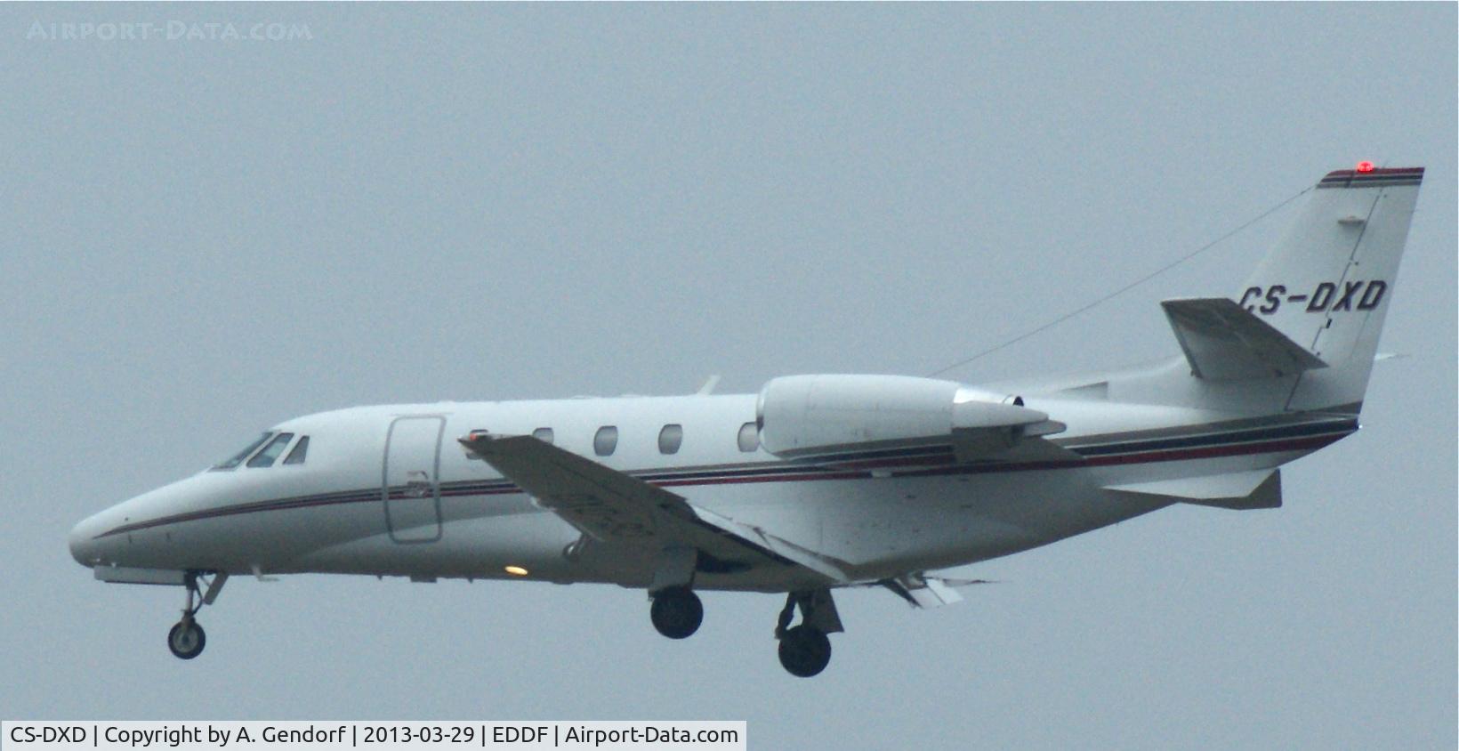 CS-DXD, 2005 Cessna 560XL Citation Excel C/N 560-5568, Net Jets Europe (untitled), is approaching Frankfurt Int´l (EDDF)