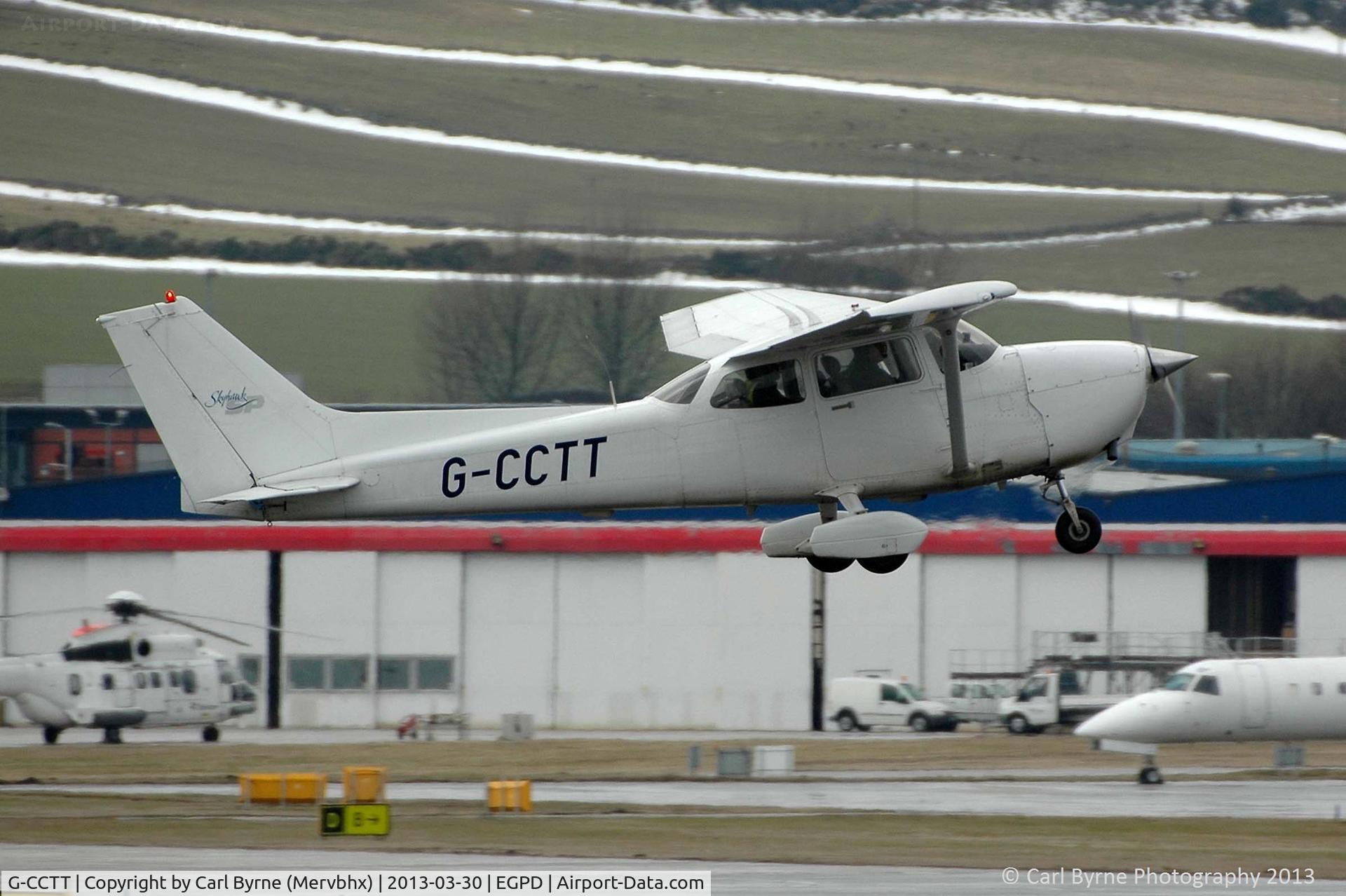G-CCTT, 1999 Cessna 172S Skyhawk SP C/N 172S8157, Taken from 'The Mound' near Bond Helicopters.