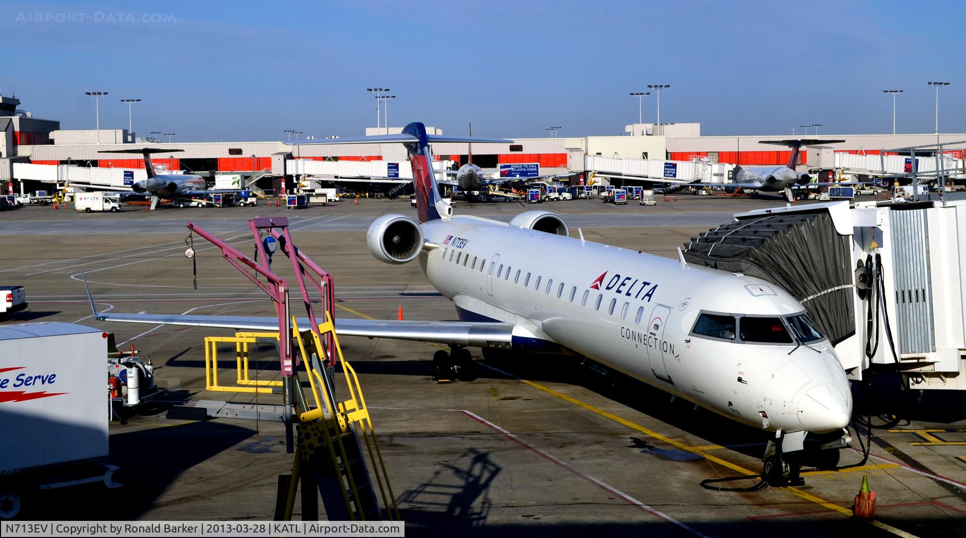 N713EV, 2003 Bombardier CRJ-701 (CL-600-2C10) Regional Jet C/N 10081, Atlanta