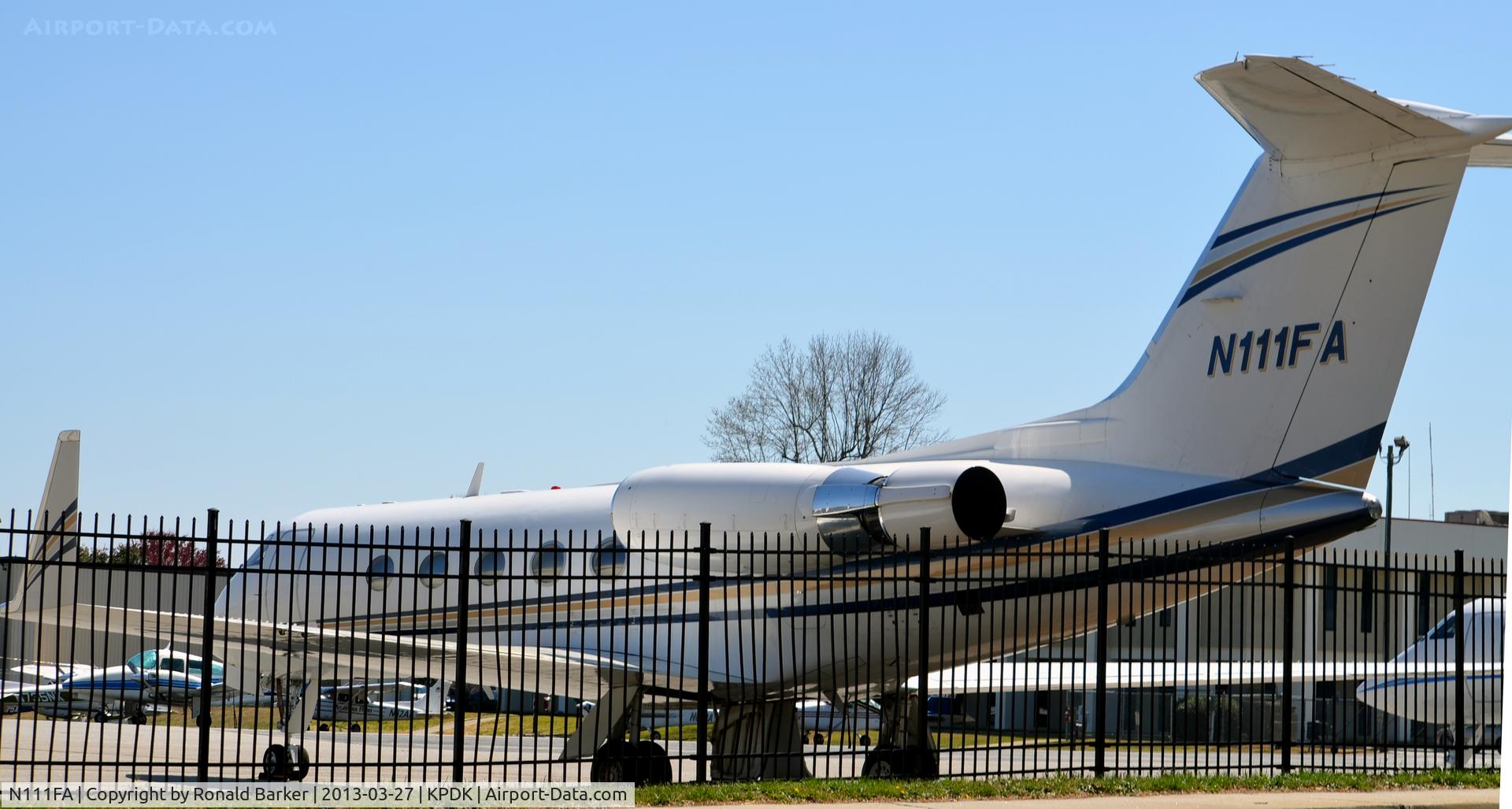 N111FA, 1980 Gulfstream American G-1159A Gulfstream III C/N 307, DeKalb Peachtree