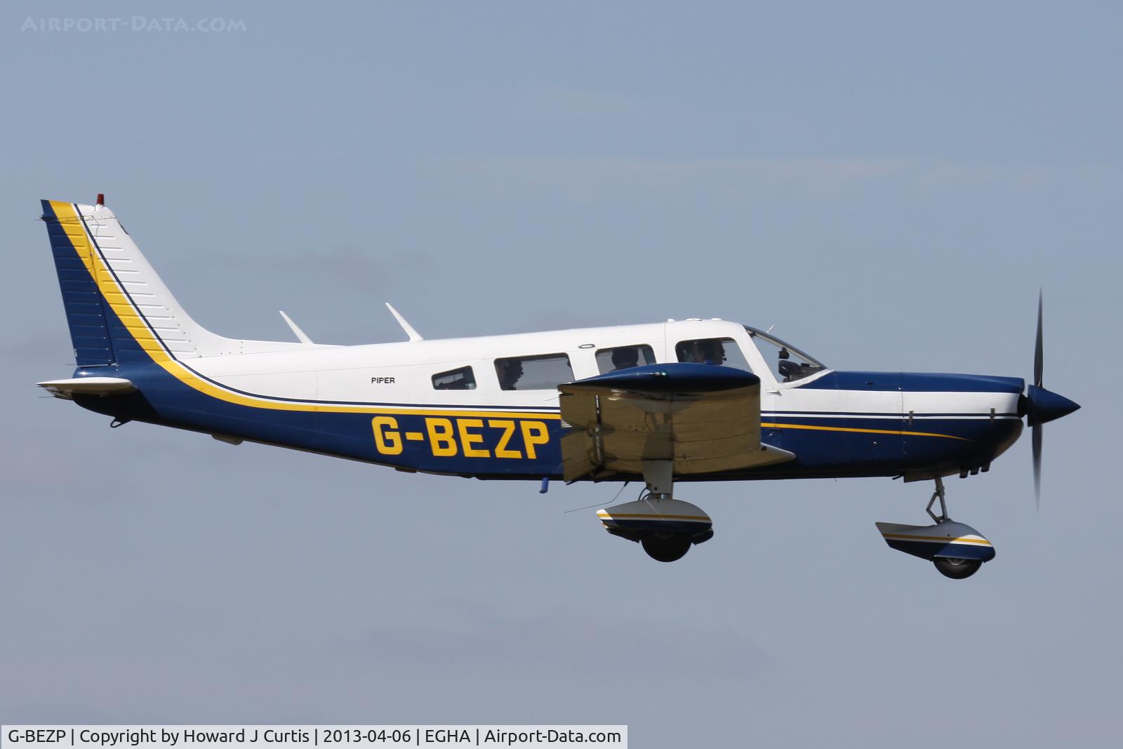 G-BEZP, 1977 Piper PA-32-300 Cherokee Six Cherokee Six C/N 32-7740087, Privately owned. Caught on departure.