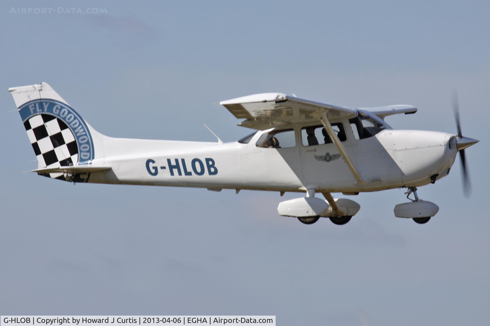 G-HLOB, 1980 Cessna 172S Skyhawk SP C/N 172S10949, Goodwood Road Racing Co. Ltd. Caught on departure.