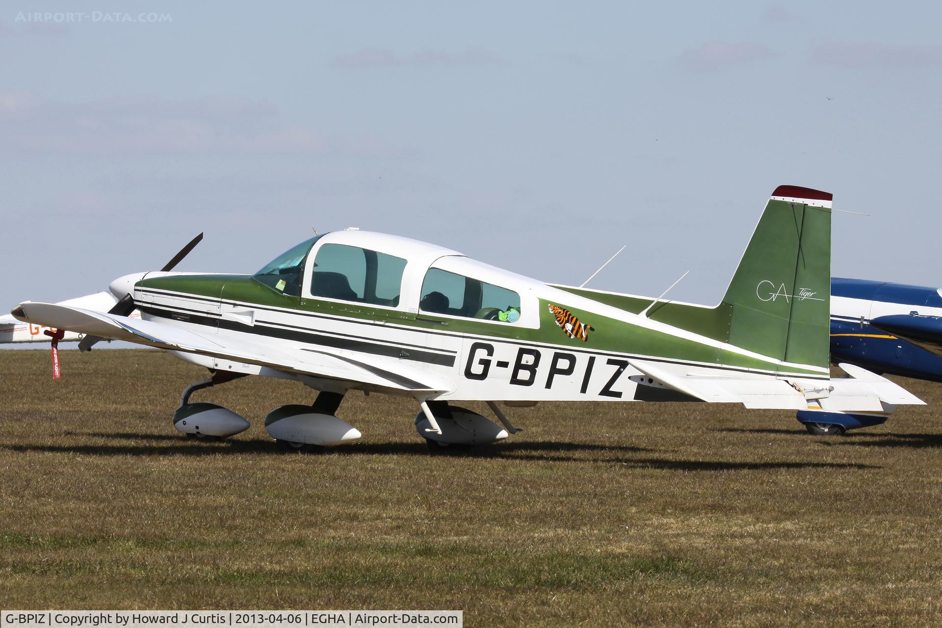 G-BPIZ, 1979 Gulfstream American AA-5B Tiger C/N AA5B-1154, Privately owned.