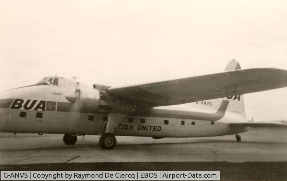 G-ANVS, 1954 Bristol 170 Freighter Mk.32 C/N 13252, Ostend to Southend