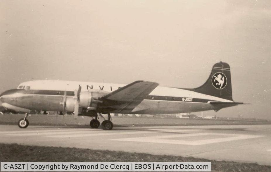G-ASZT, 1944 Douglas C-54D Skymaster C/N 10640, Ostend 1967