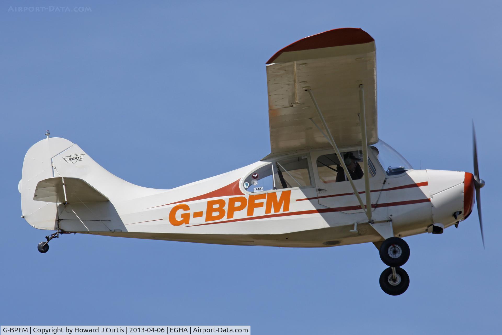 G-BPFM, 1946 Aeronca 7AC Champion C/N 7AC-4751, Privately owned. Caught on departure.