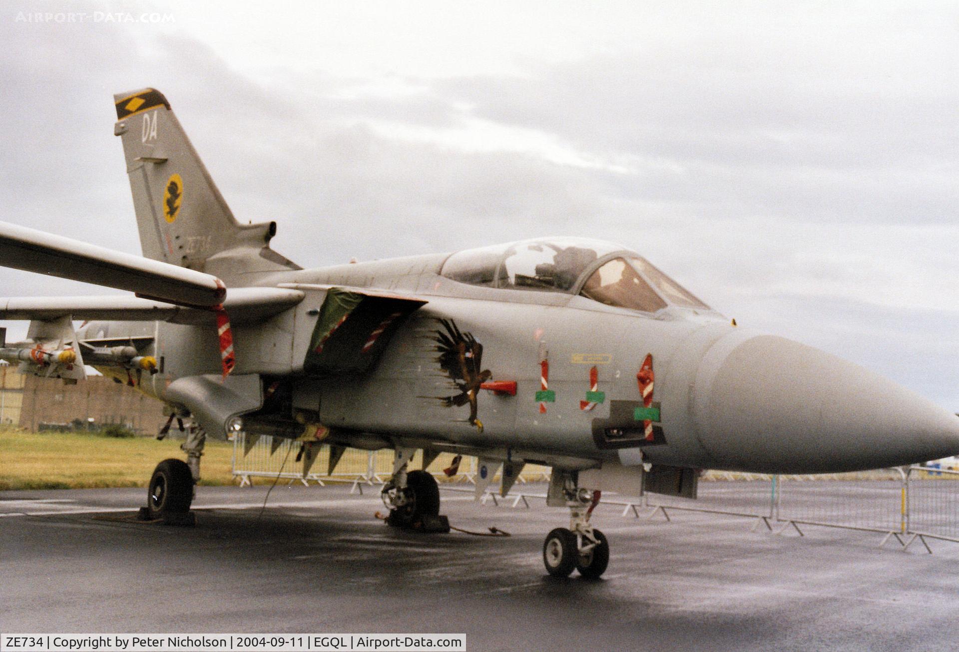 ZE734, 1988 Panavia Tornado F.3 C/N 664/AS050/3298, Tornado F.3 of 11 Squadron on display at the 2004 RAF Leuchars Airshow.