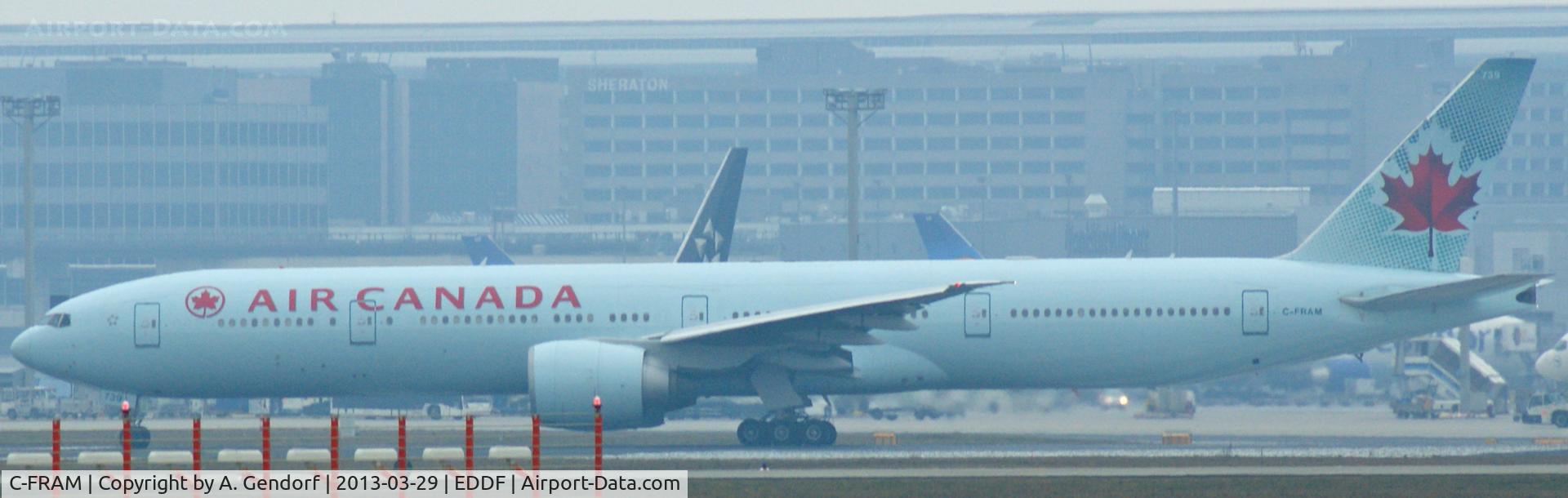 C-FRAM, 2008 Boeing 777-333/ER C/N 35250, Air Canada, seen here lining up RWY25C at Frankfurt Int´l (EDDF)