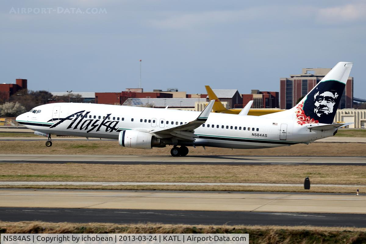 N584AS, 2007 Boeing 737-890 C/N 35682, Canon 5D Mark III / Canon 100-400 L IS USM