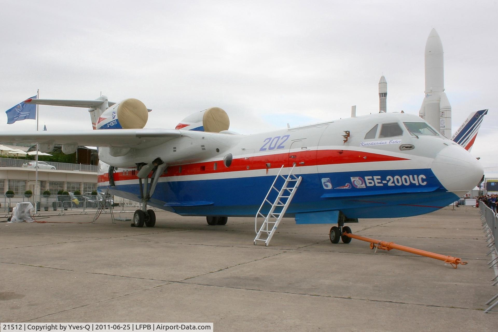 21512, 2002 Beriev Be-200ChS C/N 7682000003, Beriev Be-200Ch, Paris Le Bourget Airport (LFPB-LBG)