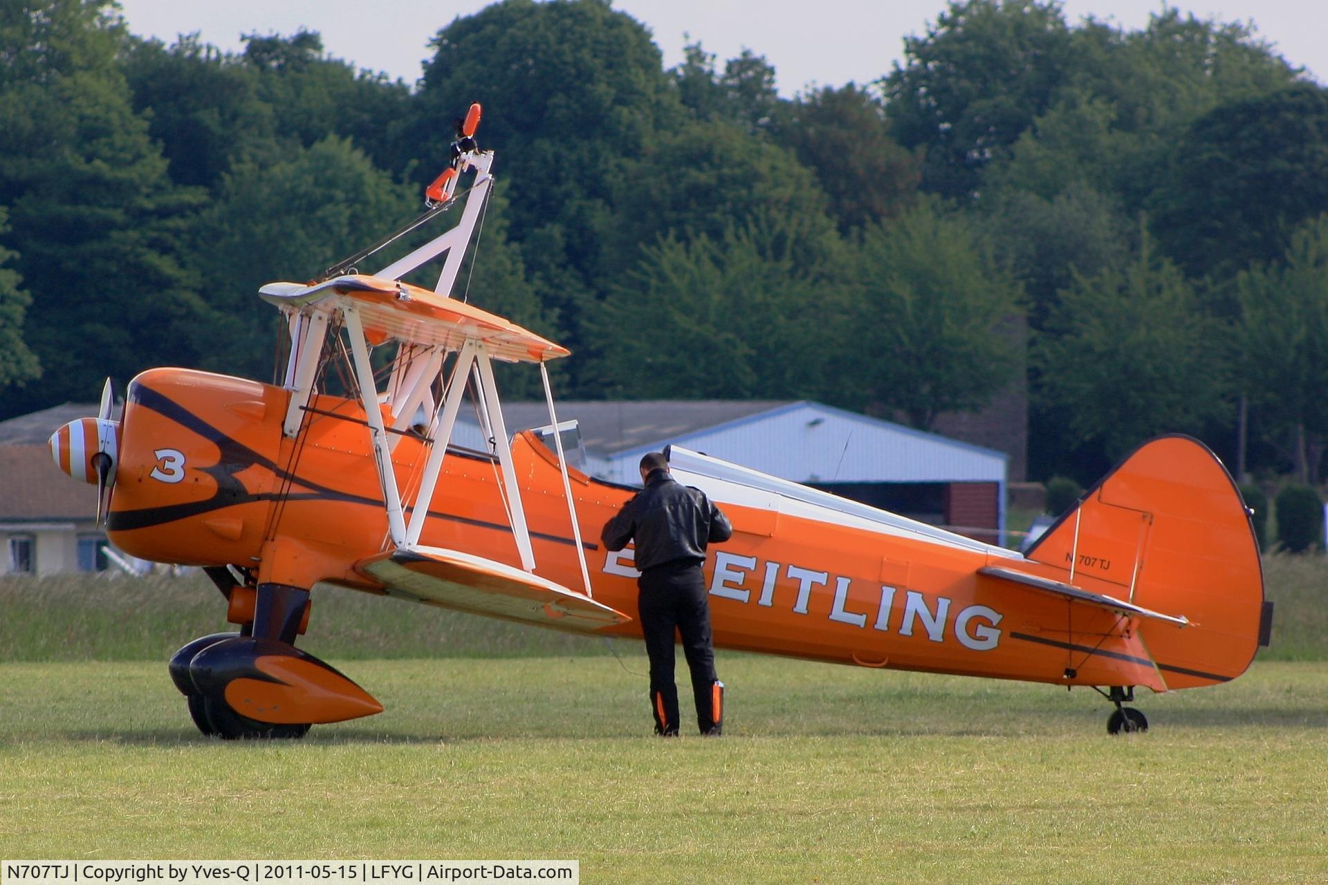 N707TJ, 1943 Boeing A75N1(PT17) C/N 75-950, Stearman N2S-1 R985 Kaydet (A75N1), Cambrai-Niergnies Airfield (LFYG)