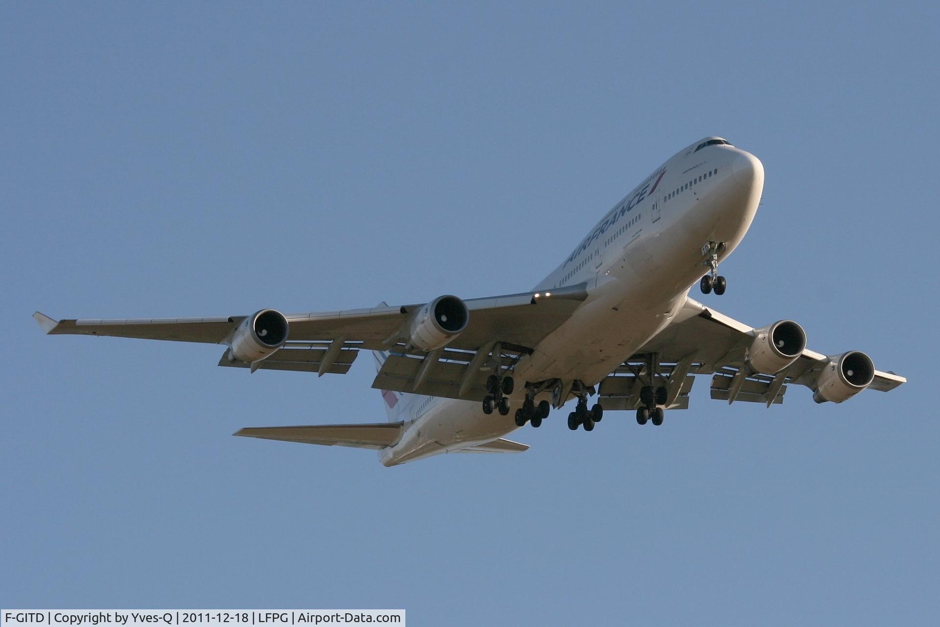 F-GITD, 1992 Boeing 747-428 C/N 25600, Boing 747-428, Roissy Charles De Gaulle Airport (LFPG-CDG)