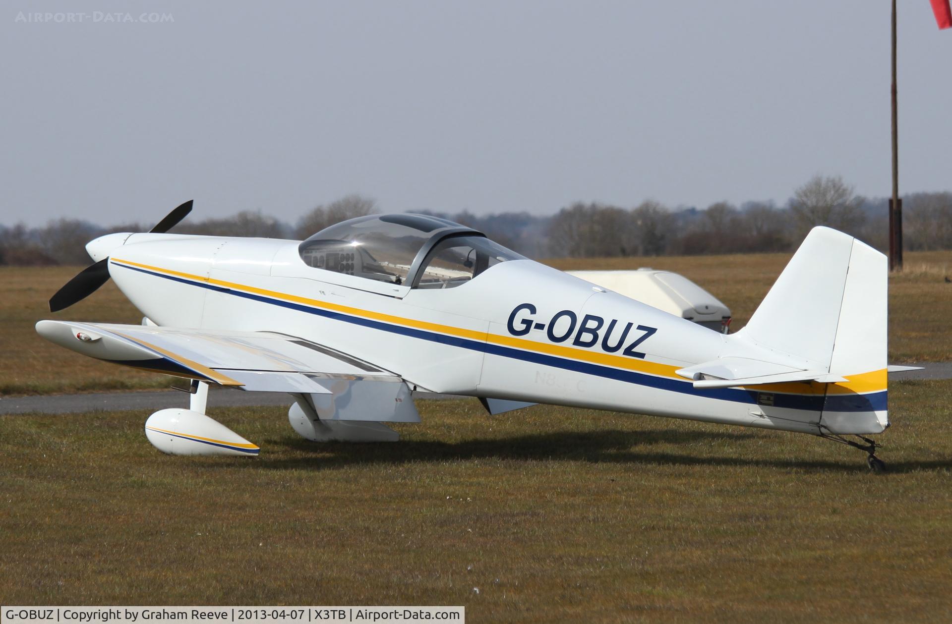 G-OBUZ, 1991 Vans RV-6 C/N 20410, Parked at Tibenham.