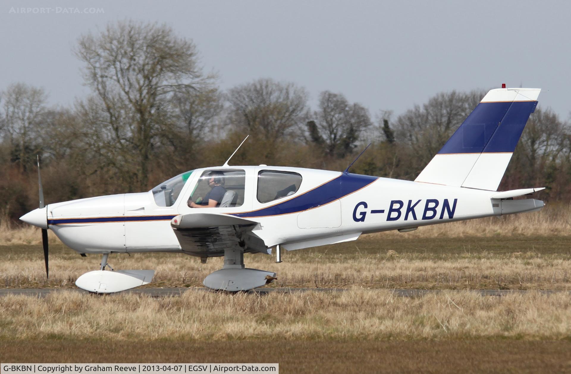 G-BKBN, 1982 Socata TB-10 Tobago C/N 287, Just landed.
