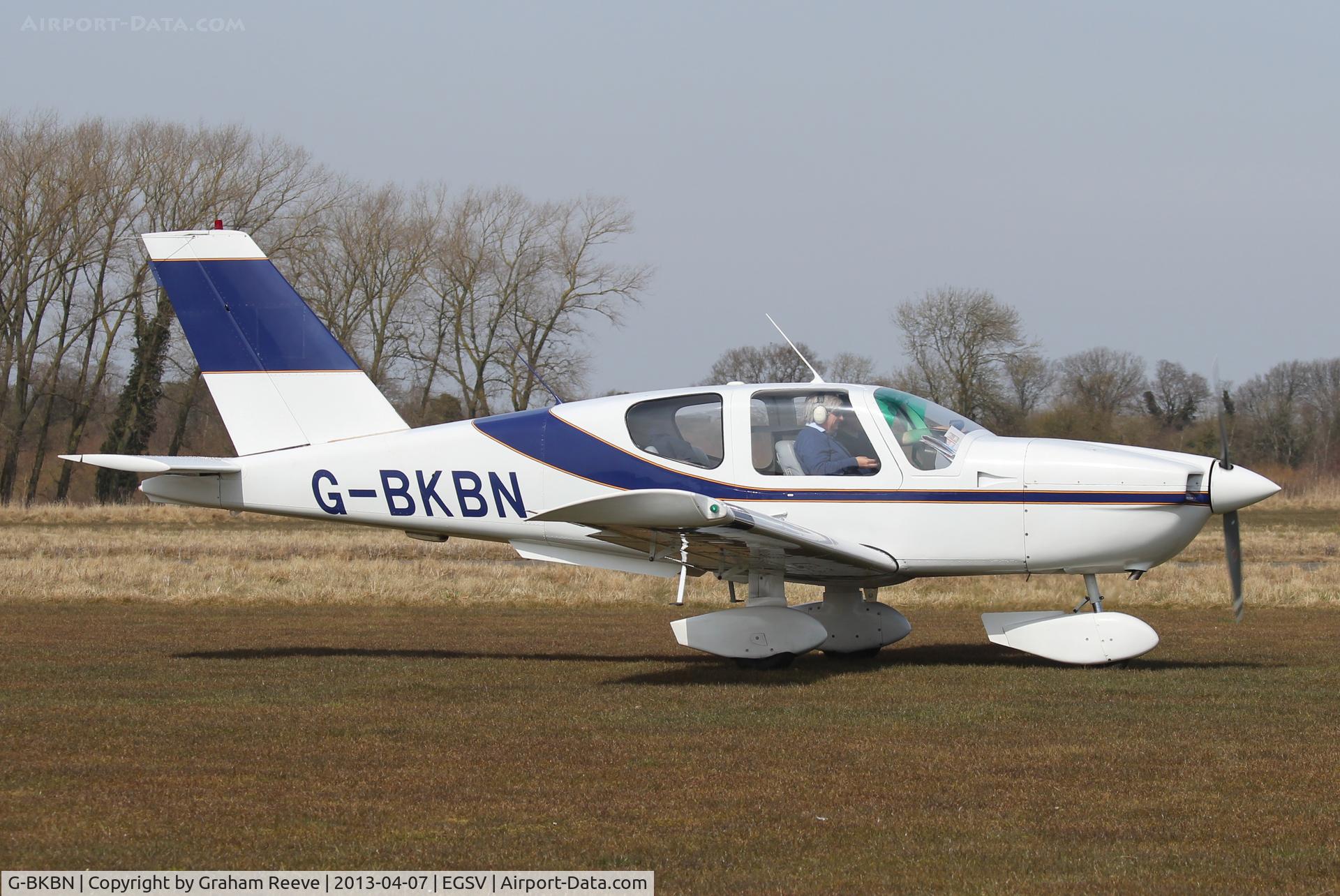 G-BKBN, 1982 Socata TB-10 Tobago C/N 287, Just landed.