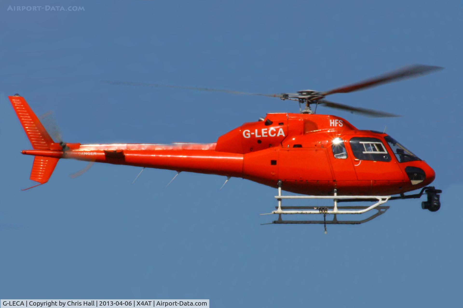 G-LECA, 1981 Aérospatiale AS-355F-1 Twin Ecureuil C/N 5043, camera ship for the 2013 Grand National at Aintree