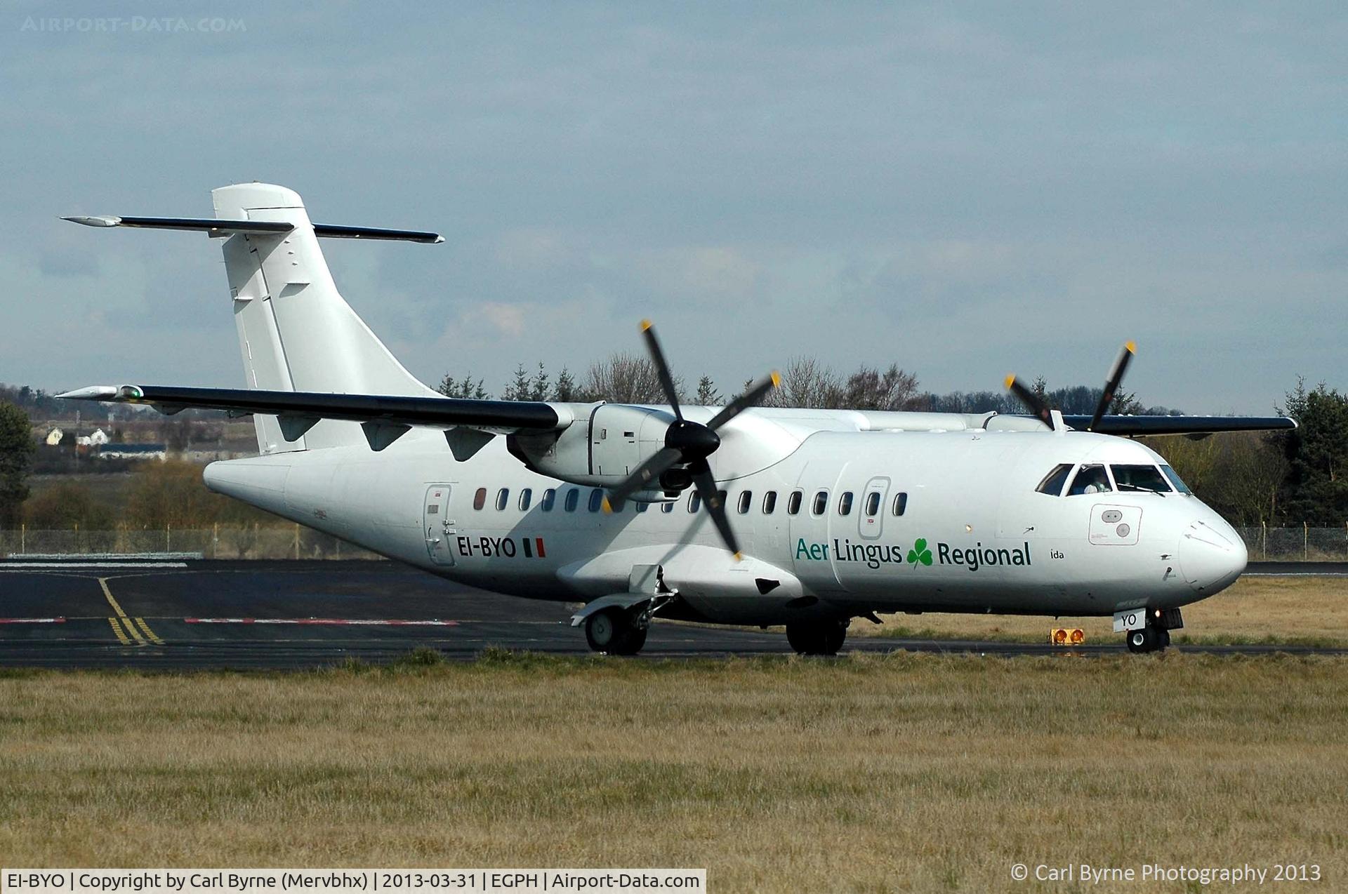 EI-BYO, 1989 ATR 42-300 C/N 161, Taken from the Ingliston showground.