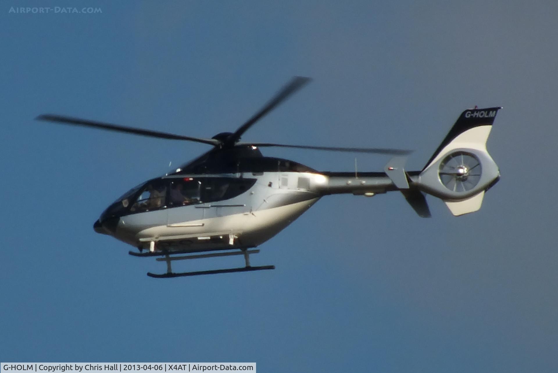 G-HOLM, 2007 Eurocopter EC-135T-2+ C/N 0574, Ferrying racegoers into Aintree for the 2013 Grand National