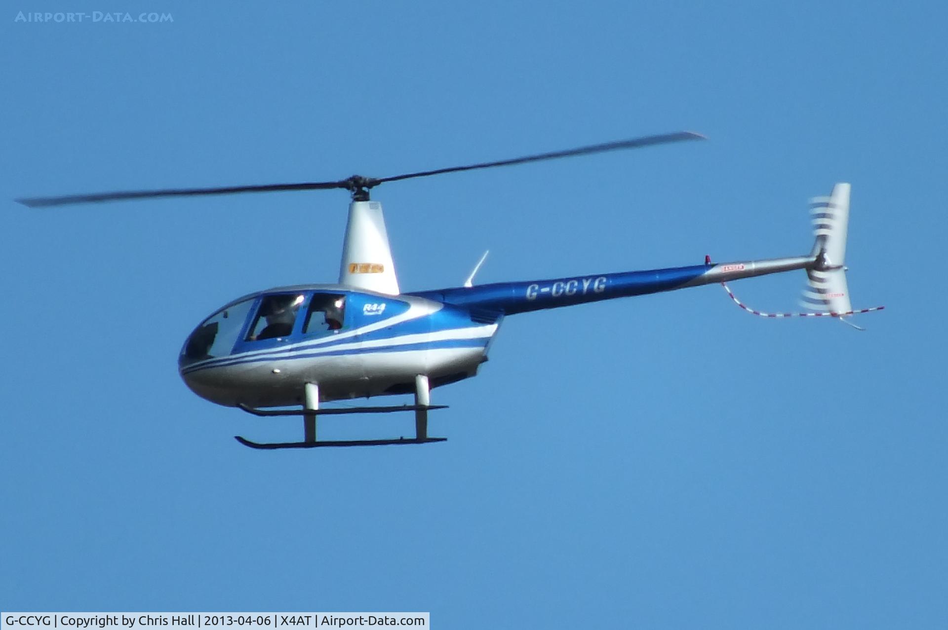 G-CCYG, 2004 Robinson R44 Raven II C/N 10424, Ferrying racegoers into Aintree for the 2013 Grand National