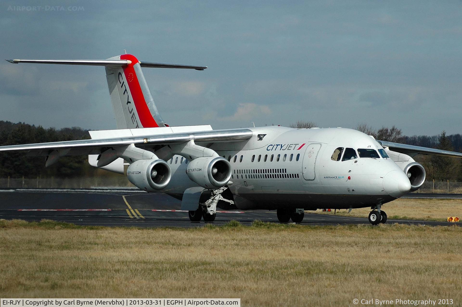 EI-RJY, 1997 British Aerospace Avro 146-RJ85 C/N E.2307, Taken from the Ingliston showground.