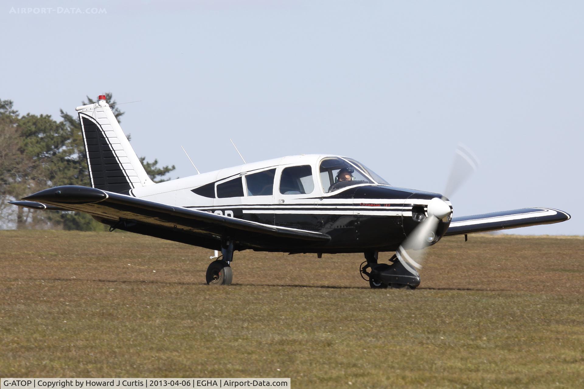 G-ATOP, 1966 Piper PA-28-140 Cherokee C/N 28-21682, Privately owned.