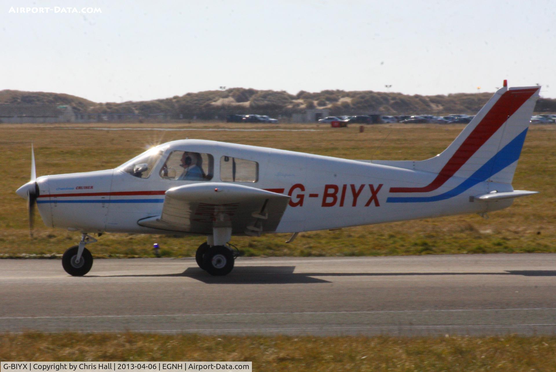 G-BIYX, 1975 Piper PA-28-140 Cherokee Cruiser C/N 28-7625064, privately owned