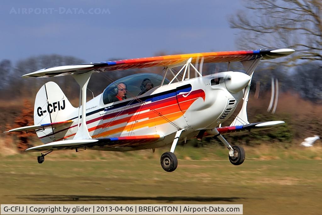 G-CFIJ, 1986 Christen Eagle II C/N PERNER 0001, John Mclean Trophy Participant 6th April 2013